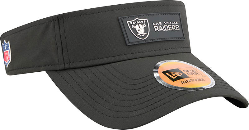 Las Vegas Raiders 2025 Sideline Hot Weather Visor Adjustable Hat