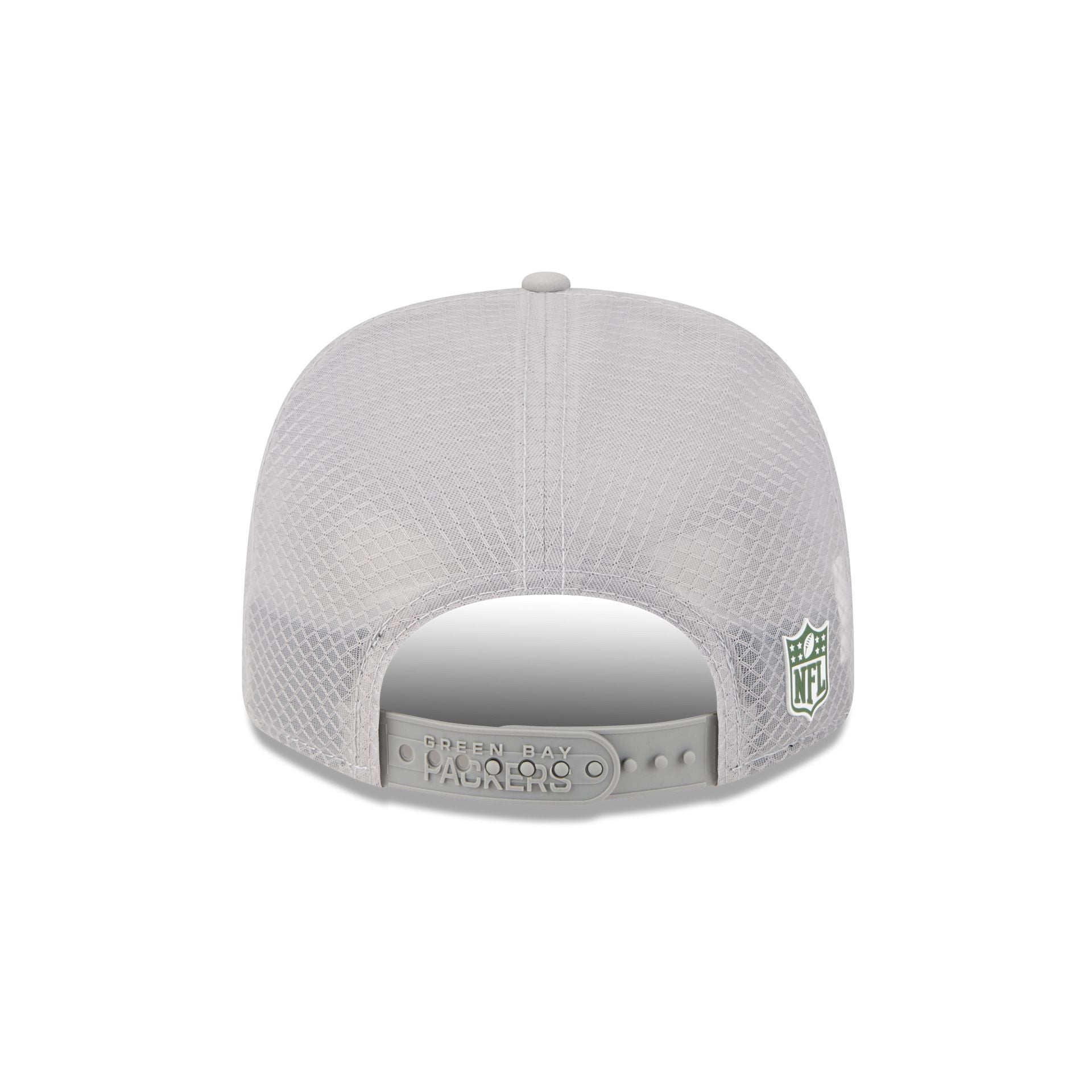 Green Bay Packers 2025 Sideline Hot Weather Gray 9SEVENTY Trucker Hat