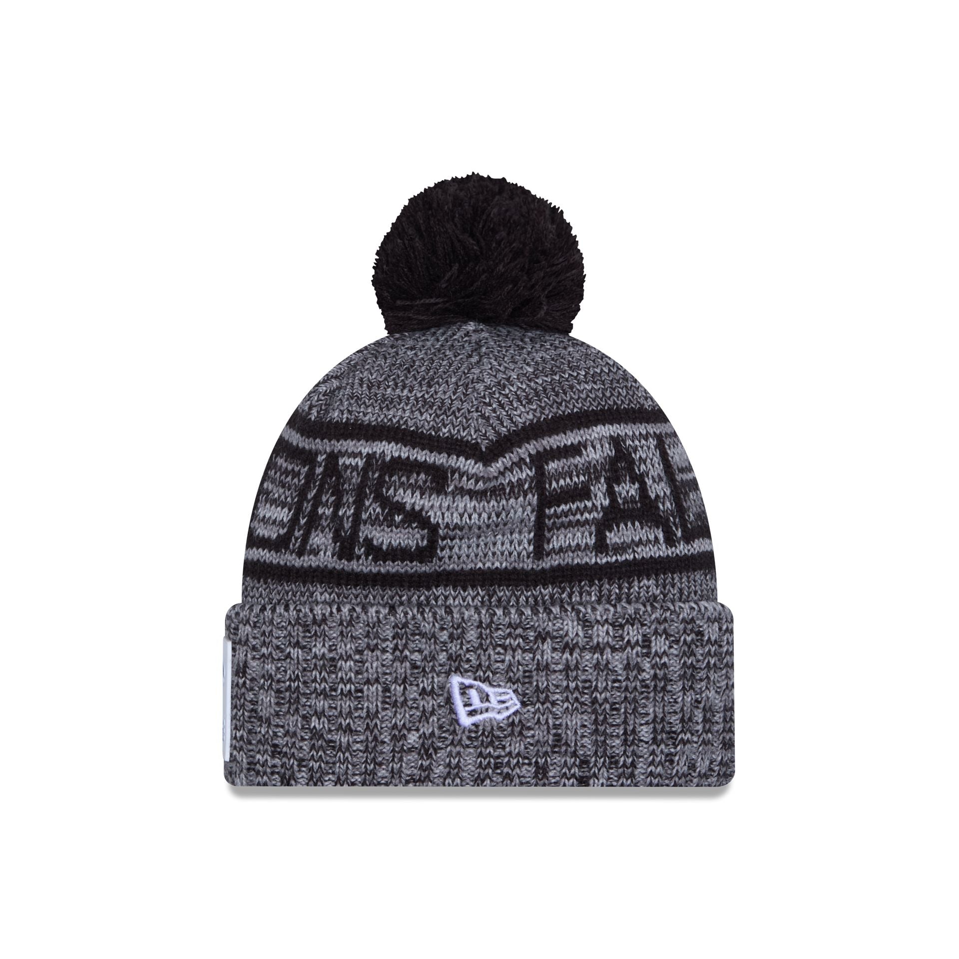 Atlanta Falcons 2025 Sideline Cold Weather Gray Pom Knit Hat