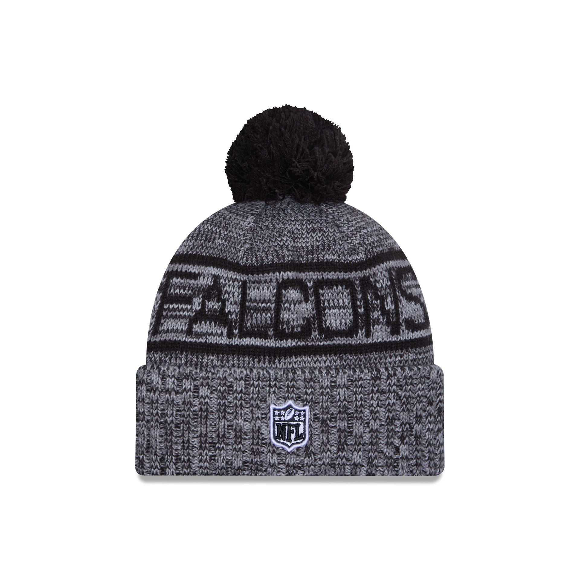 Atlanta Falcons 2025 Sideline Cold Weather Gray Pom Knit Hat