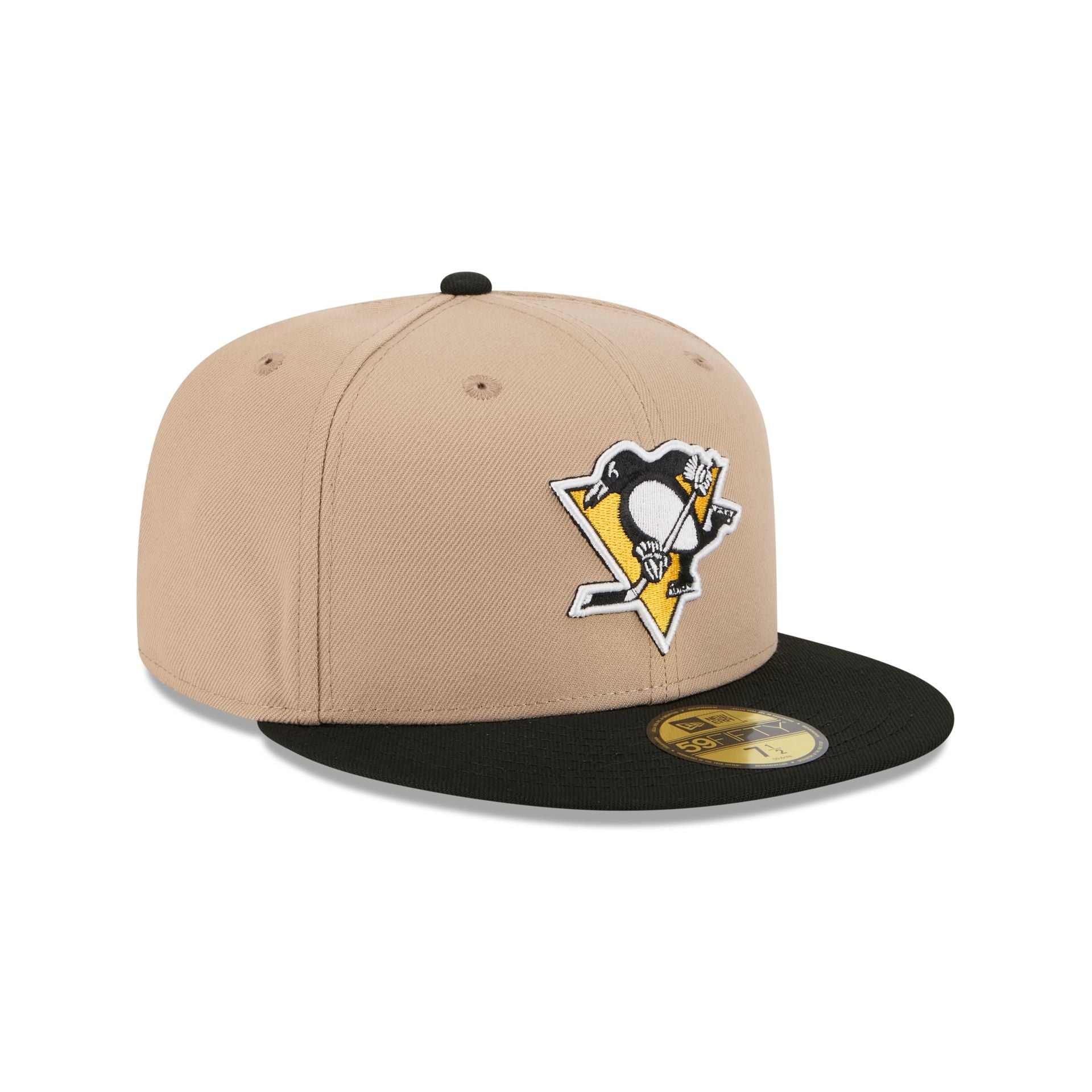 Pittsburgh Penguins Camel 59FIFTY Fitted Hat