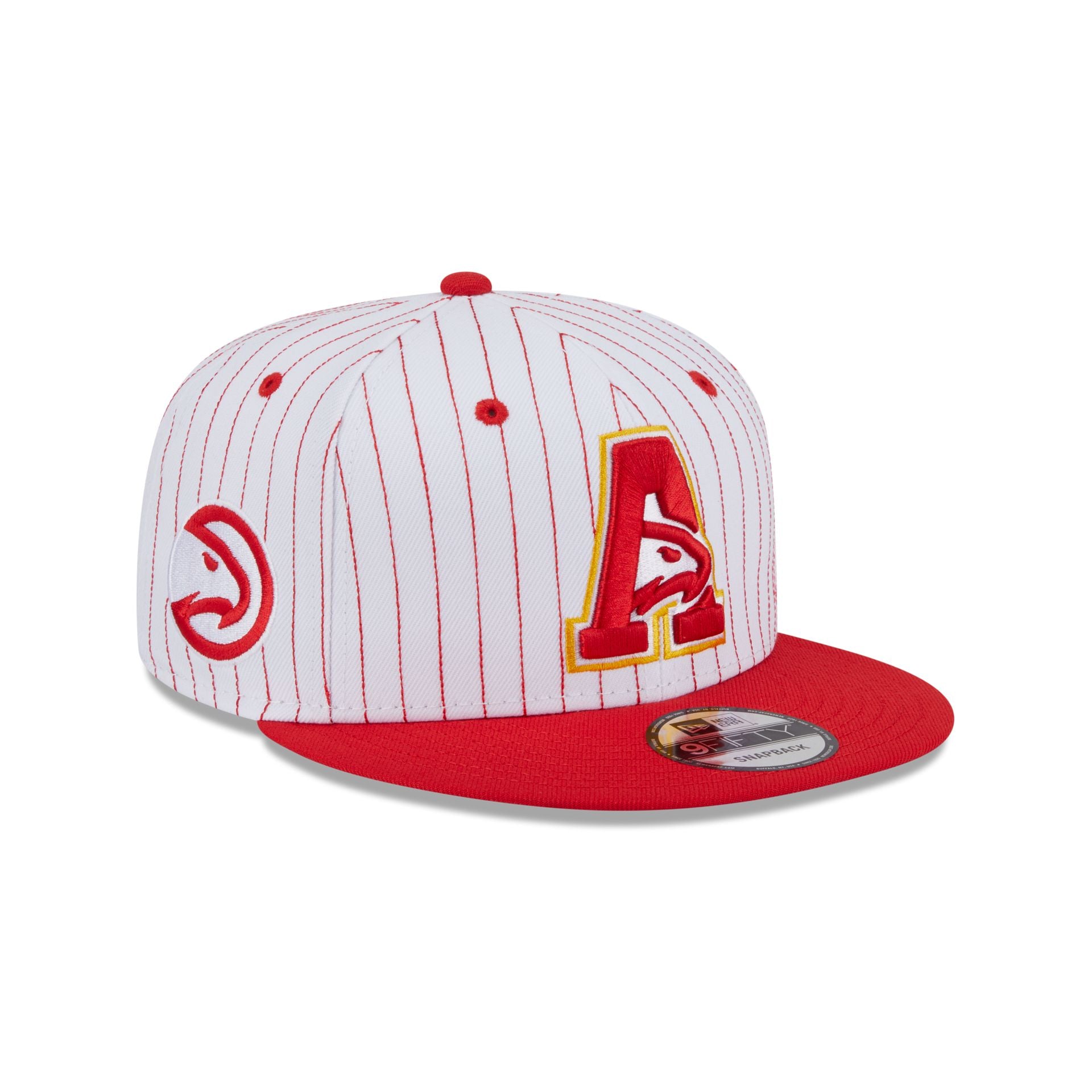 Atlanta Hawks Deceptor Pinstripe 9FIFTY Snapback Hat - Nextgenmallstore