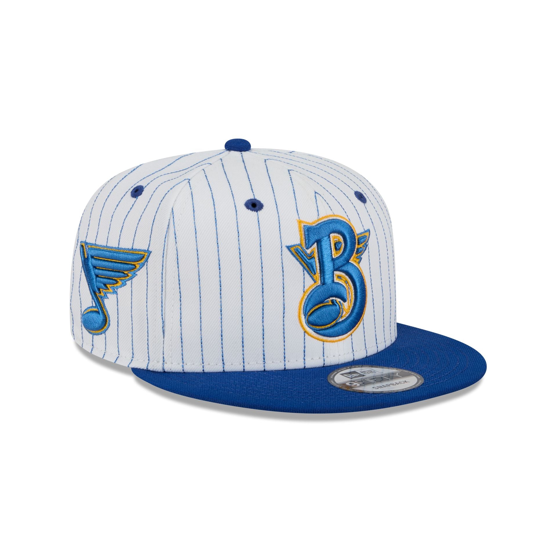 St. Louis Blues Deceptor Pinstripe 9FIFTY Snapback Hat - Nextgenmallstore
