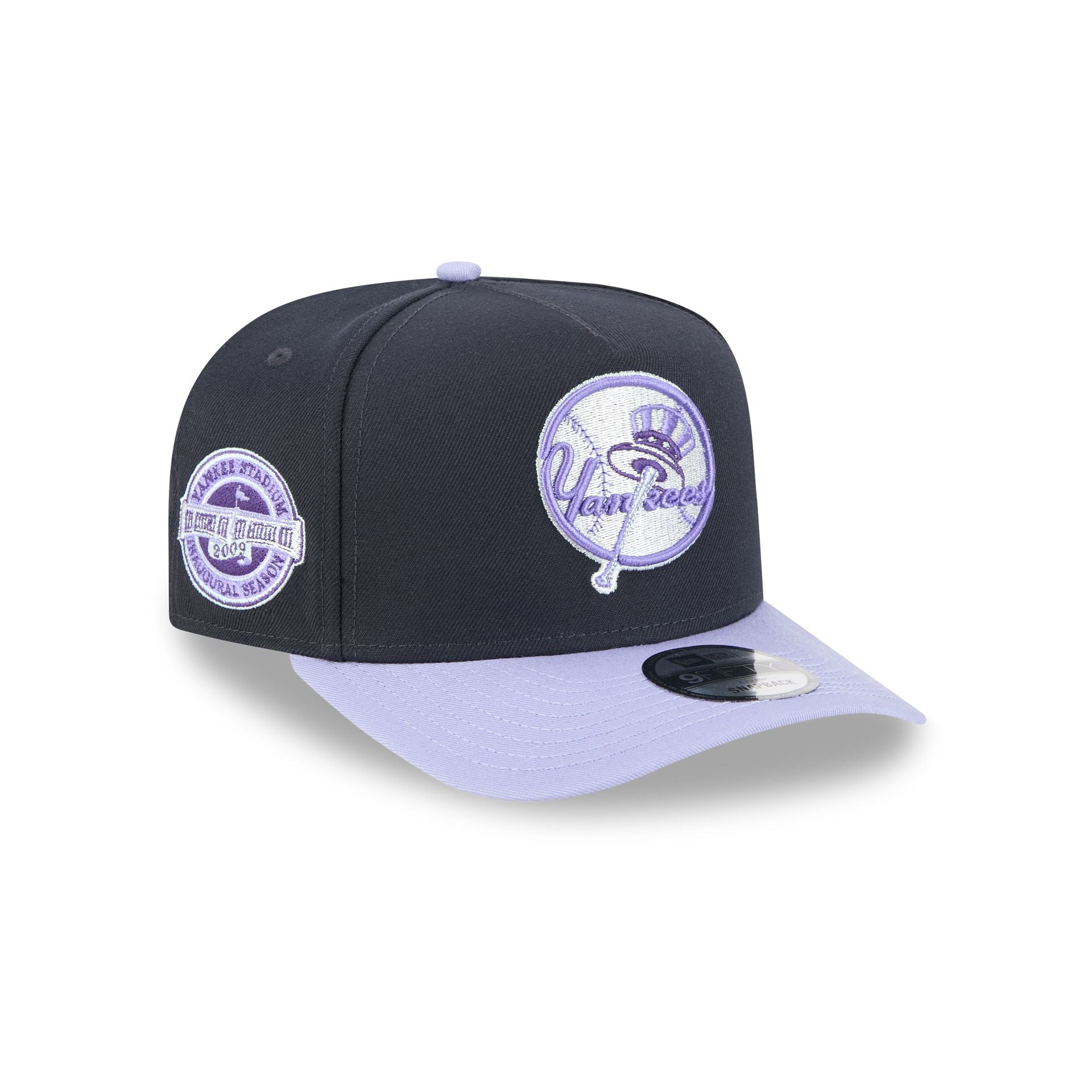 New York Yankees Navy Lavender 9FIFTY A-Frame Snapback Hat