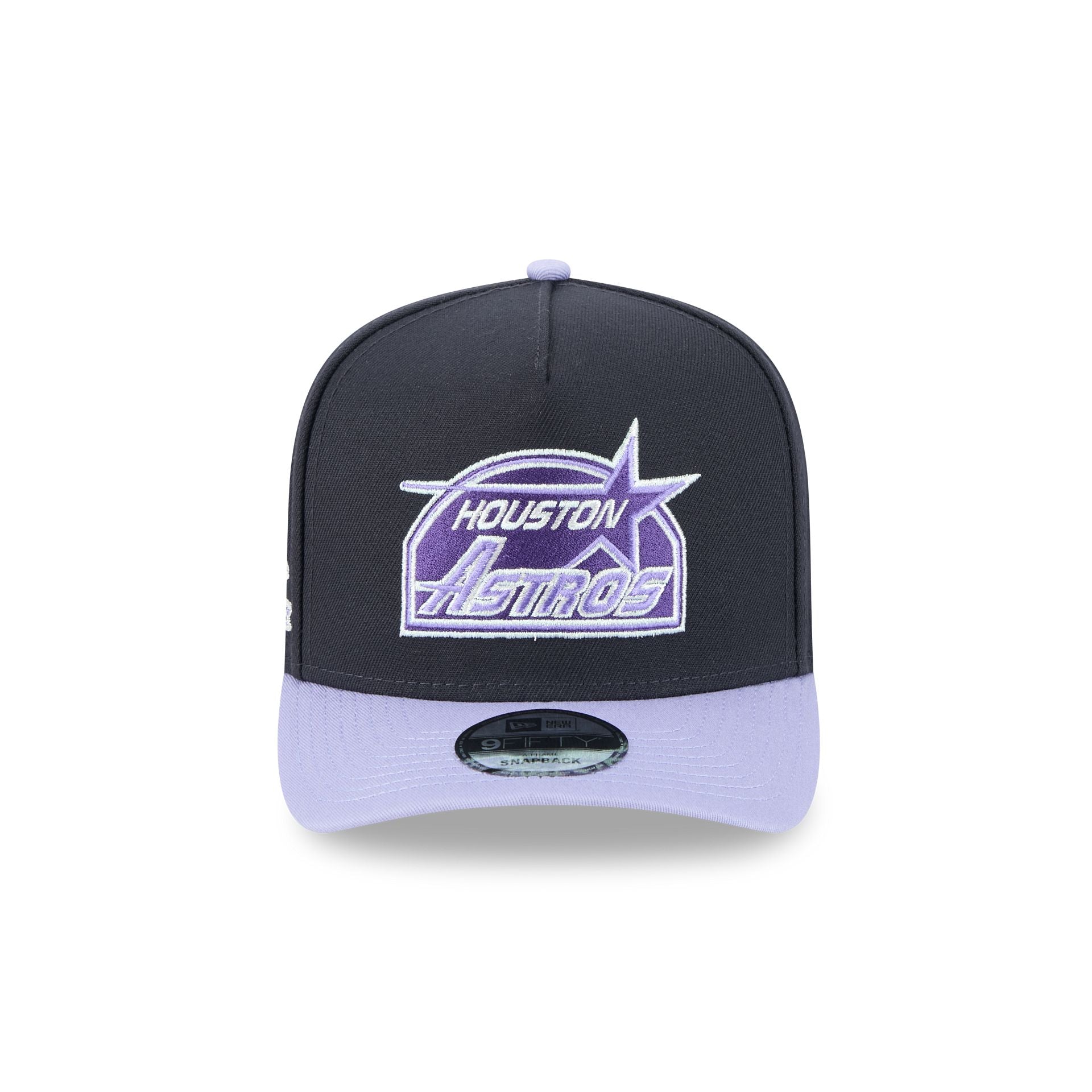 Houston Astros Navy Lavender 9FIFTY A-Frame Snapback Hat