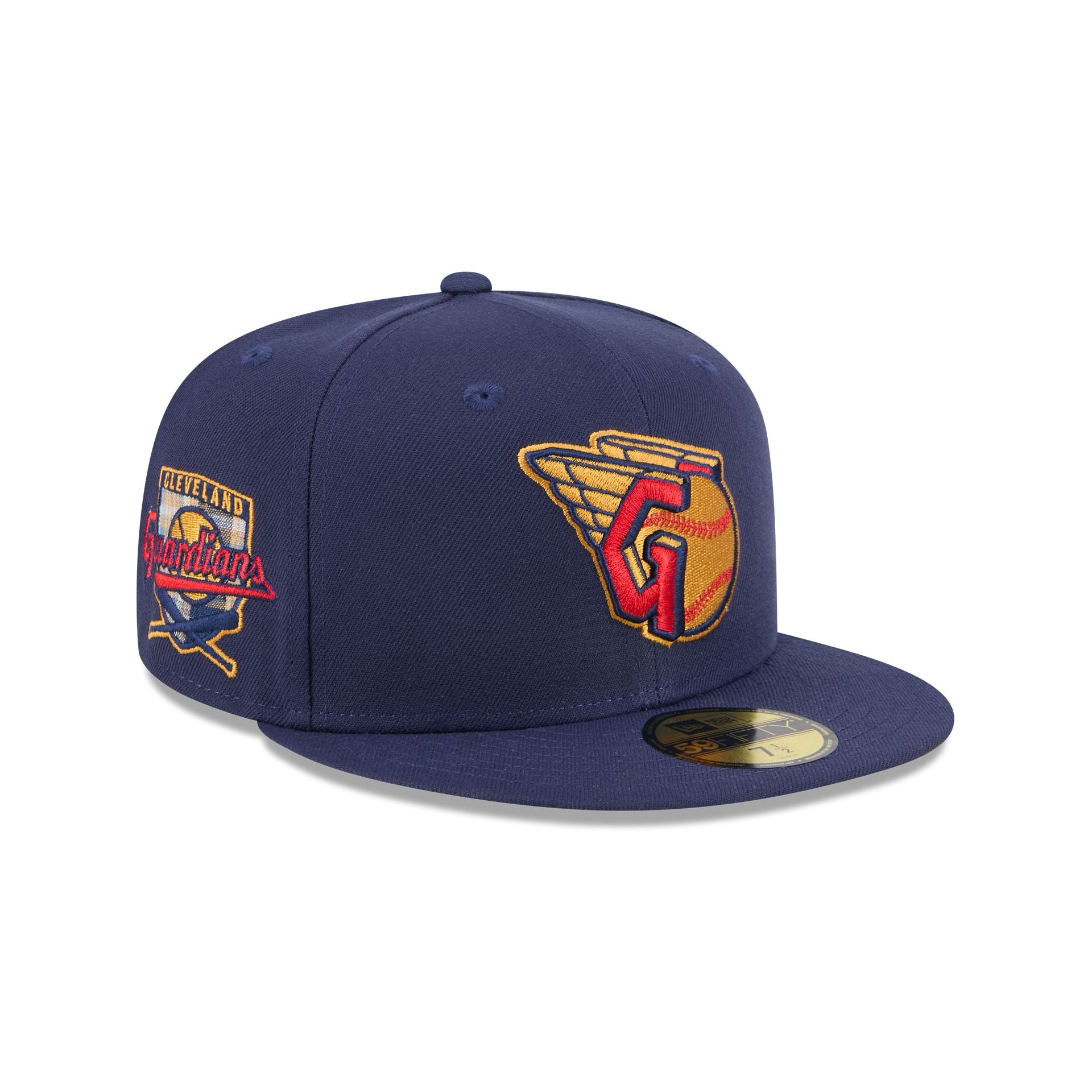 Cleveland Guardians Blue Tartan 59FIFTY Fitted Hat - Nextgenmallstore