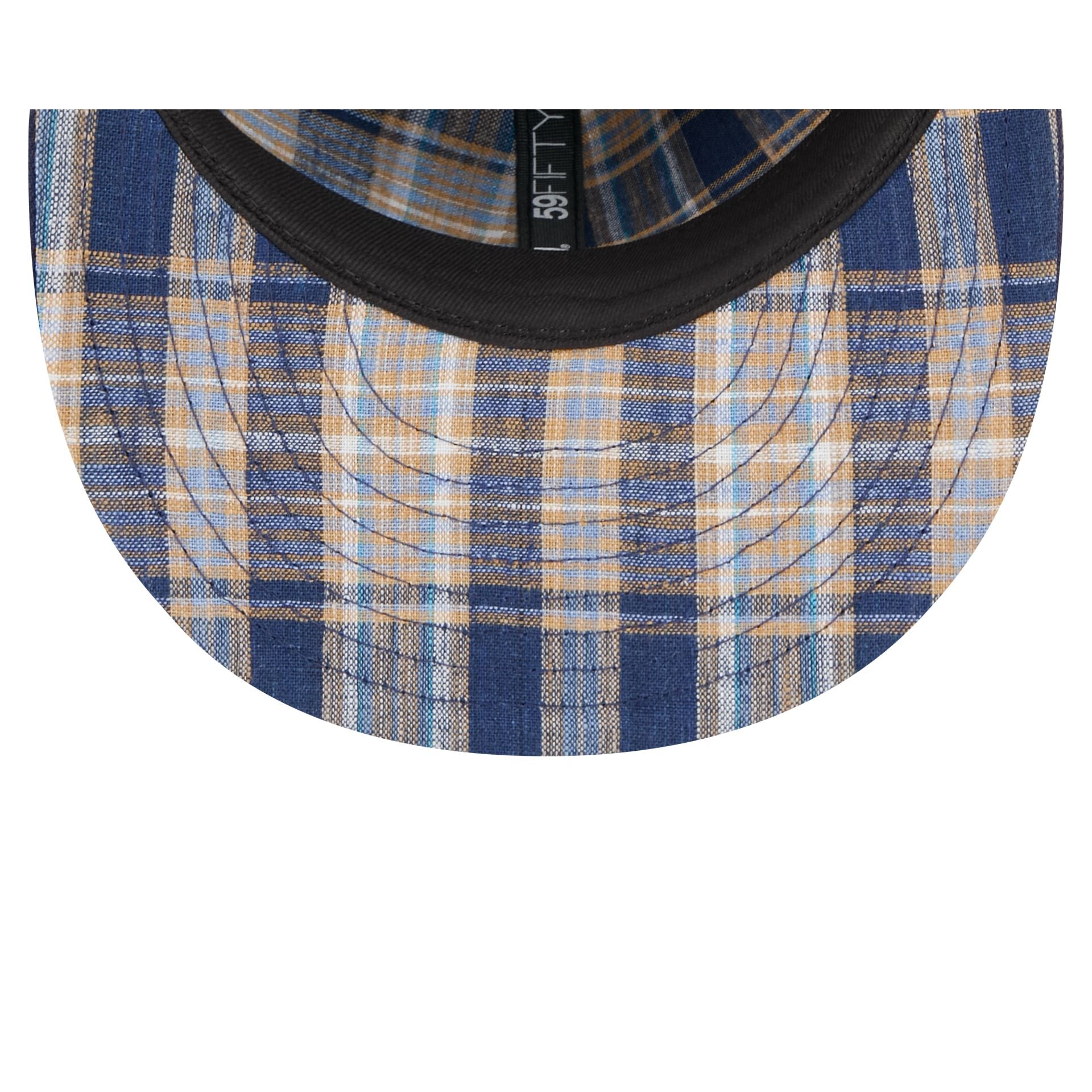 Cleveland Guardians Blue Tartan 59FIFTY Fitted Hat