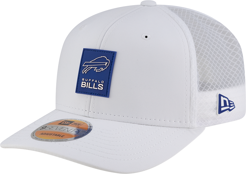 Buffalo Bills 2025 Sideline Hot Weather White 9SEVENTY Trucker Hat