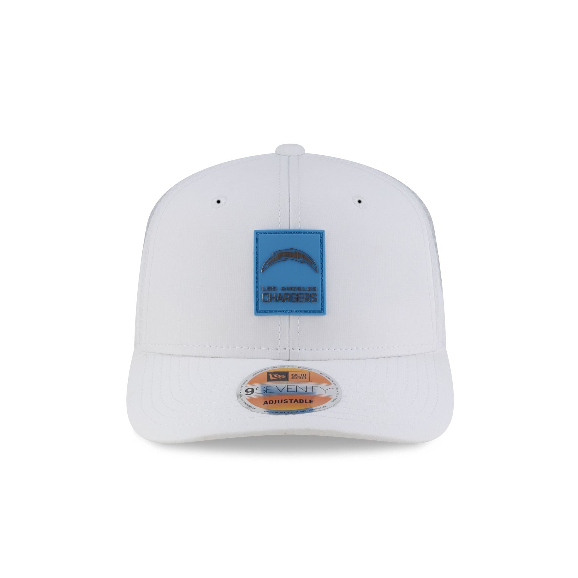 Los Angeles Chargers 2025 Sideline Hot Weather White 9SEVENTY Trucker Hat