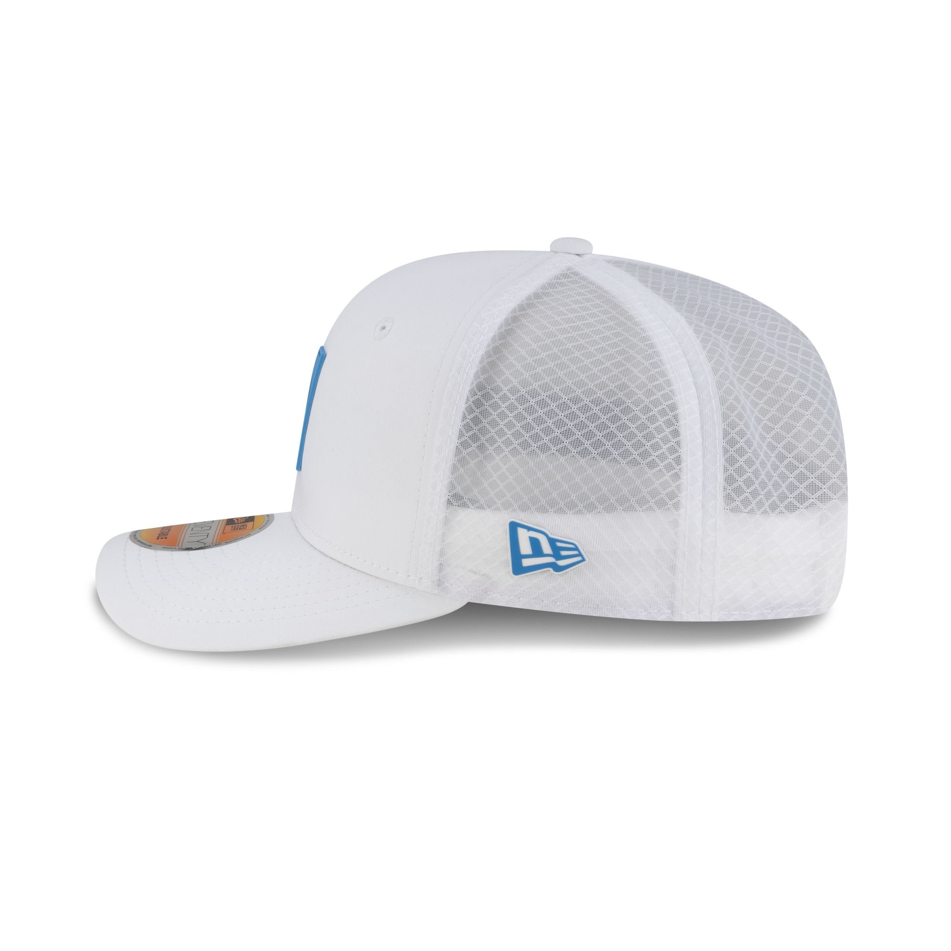Los Angeles Chargers 2025 Sideline Hot Weather White 9SEVENTY Trucker Hat