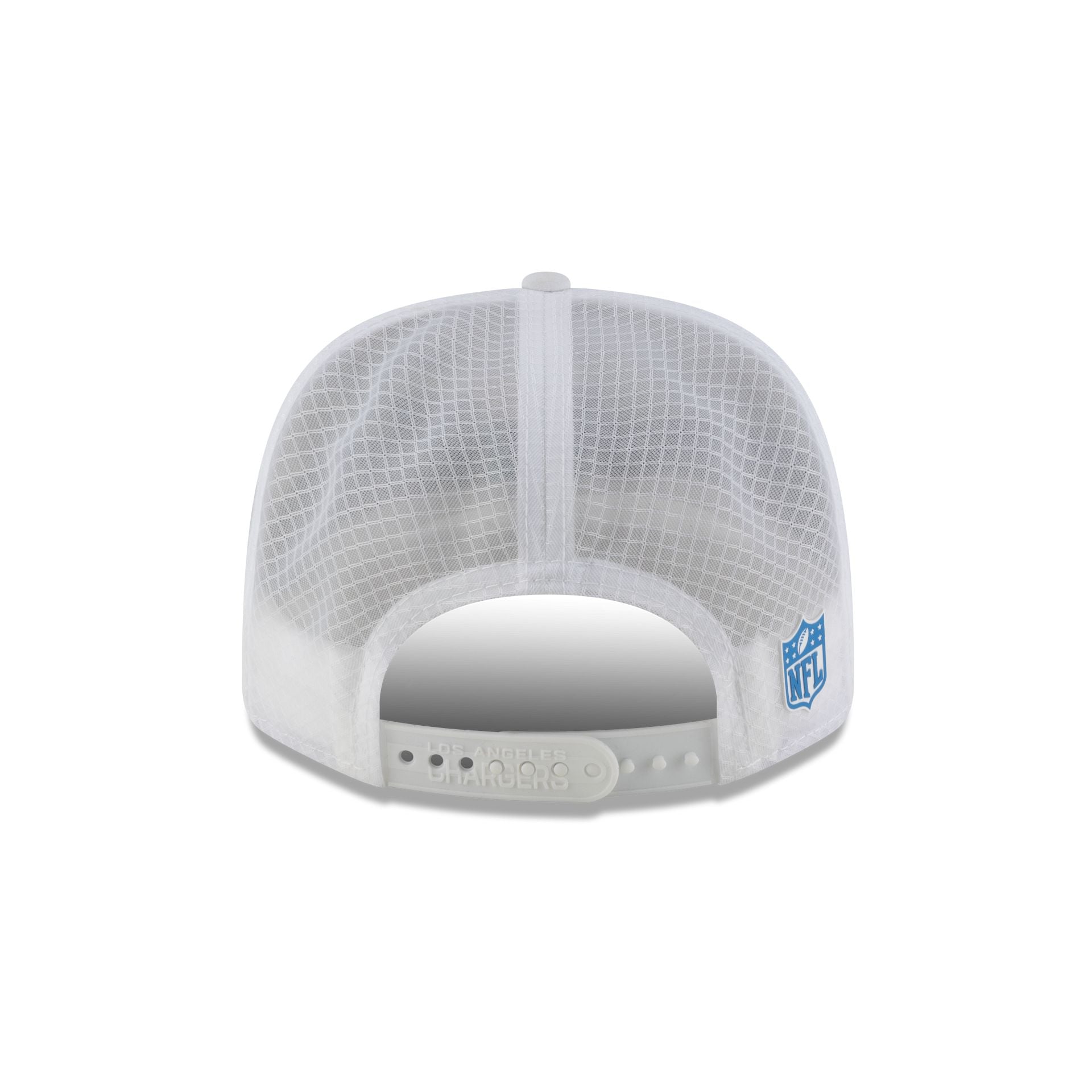 Los Angeles Chargers 2025 Sideline Hot Weather White 9SEVENTY Trucker Hat