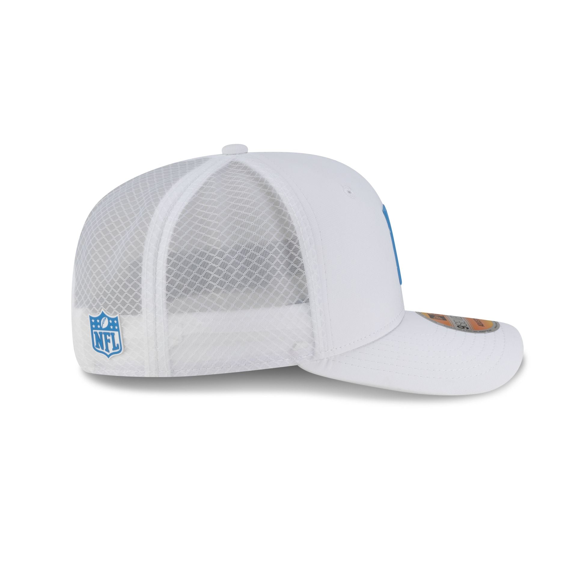 Los Angeles Chargers 2025 Sideline Hot Weather White 9SEVENTY Trucker Hat