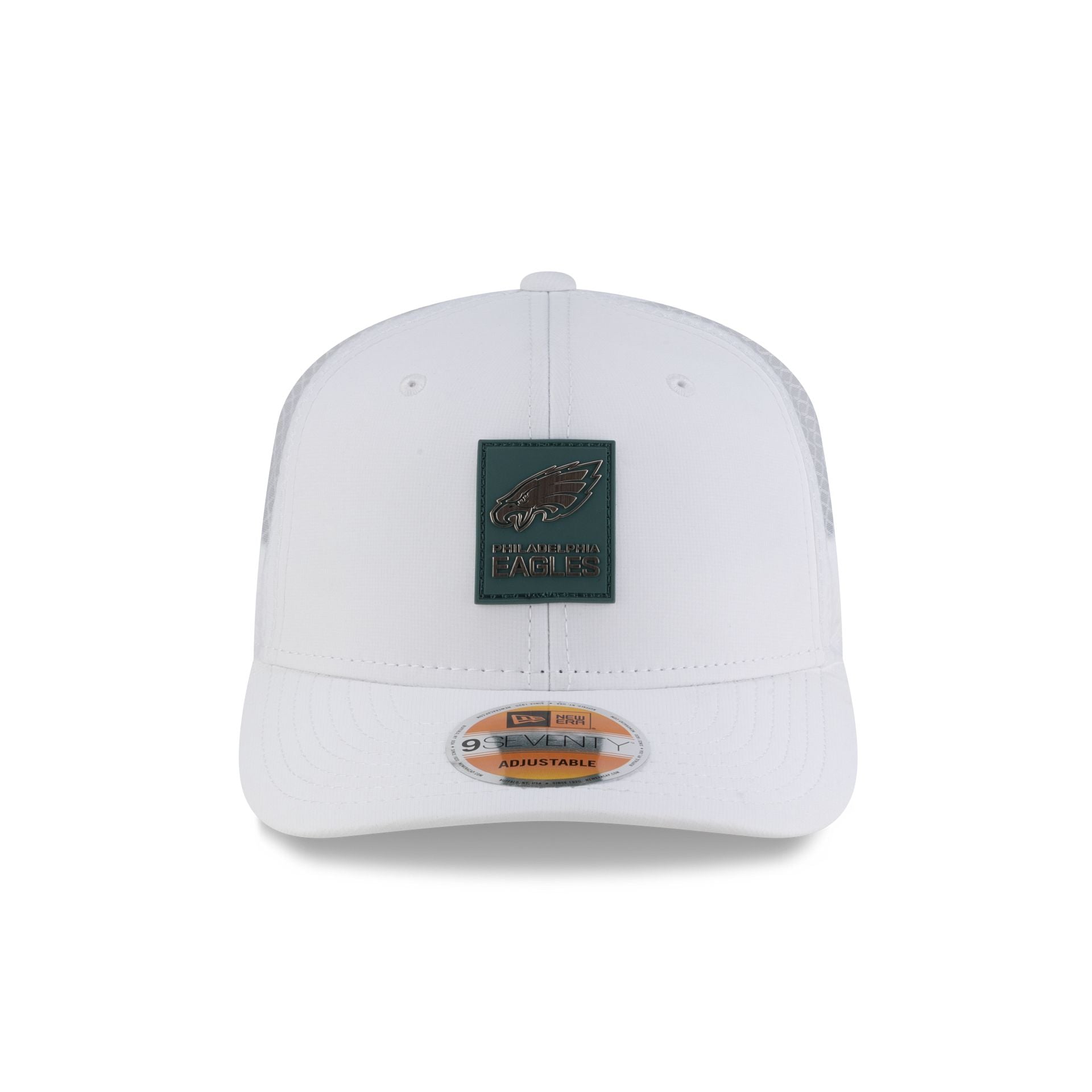 Philadelphia Eagles 2025 Sideline Hot Weather White 9SEVENTY Trucker Hat