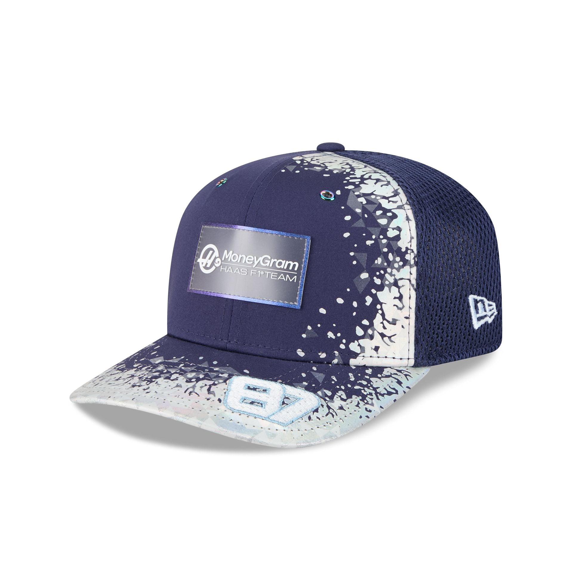 MoneyGram Haas F1 Team 2025 Las Vegas Race Special Oliver Bearman 9SEVENTY Trucker Hat - Nextgenmallstore