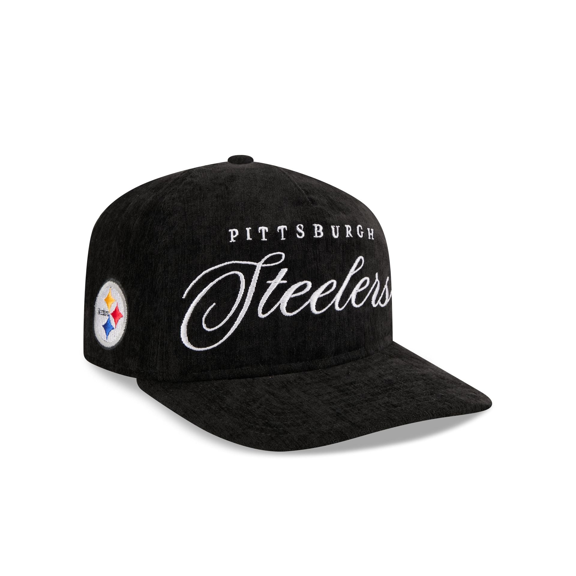 Pittsburgh Steelers Velvet Team Script 19TWENTY Adjustable Hat - Nextgenmallstore