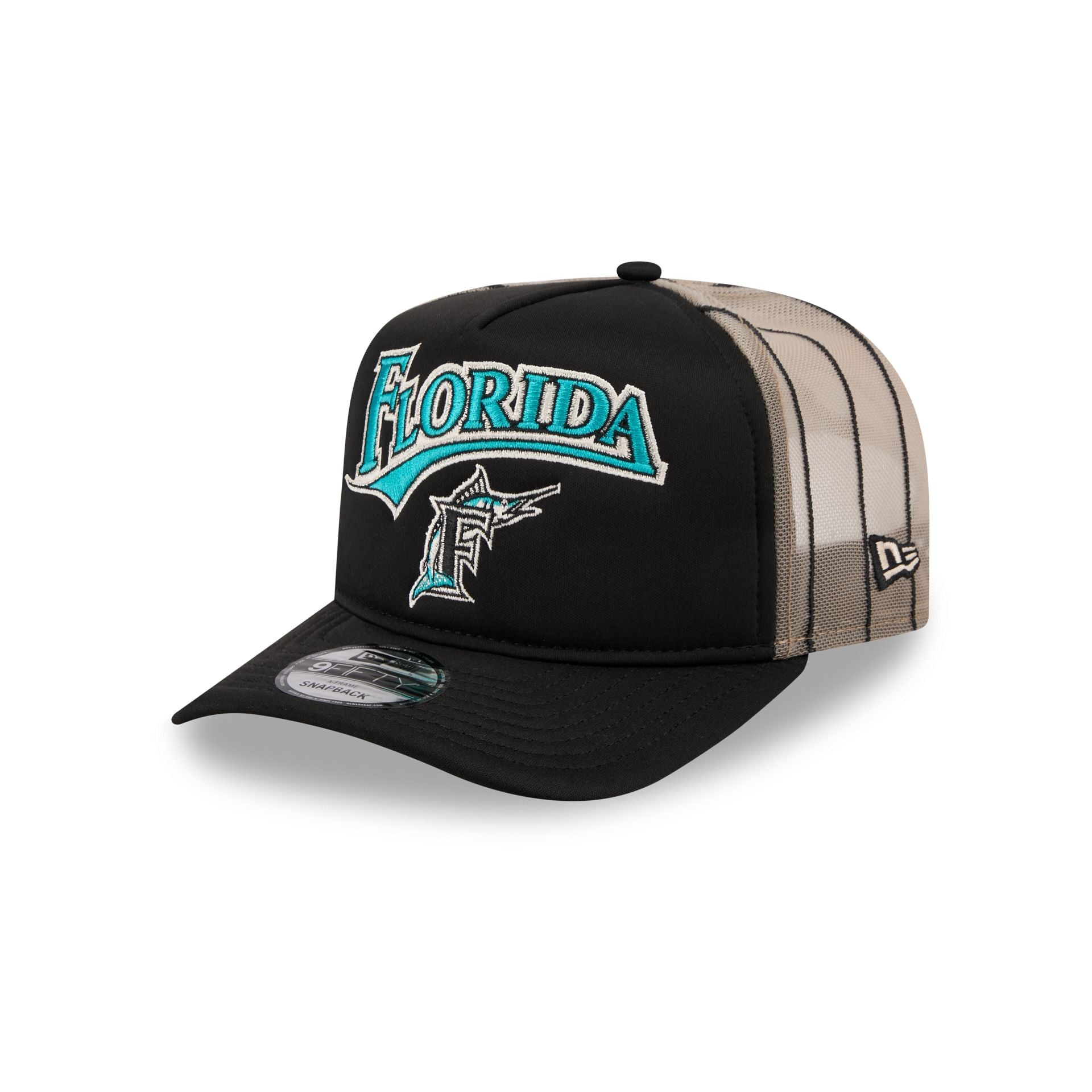 Miami Marlins Arched 9FIFTY A-Frame Snapback Hat - Nextgenmallstore