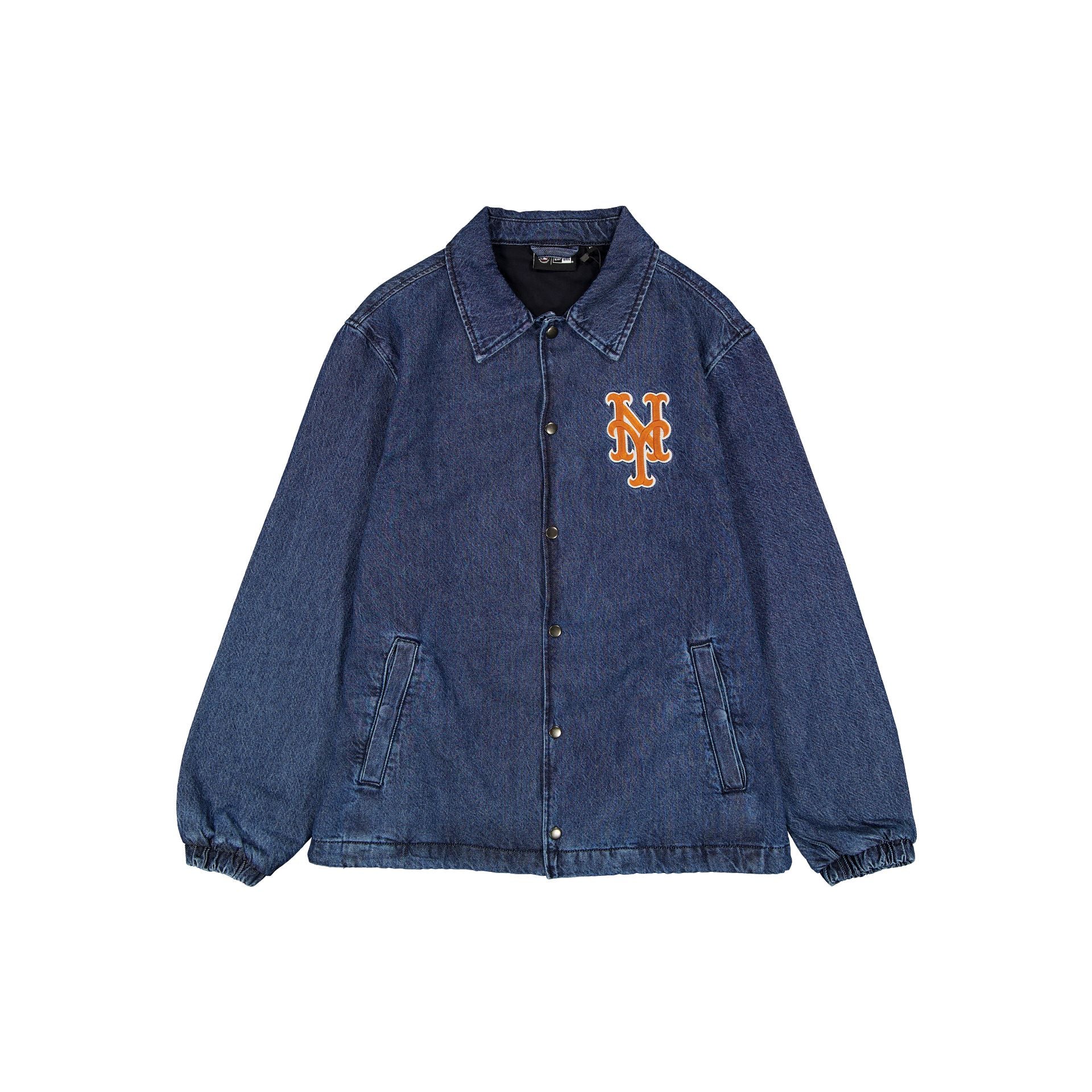 New York Mets Denim Coaches Jacket - Nextgenmallstore