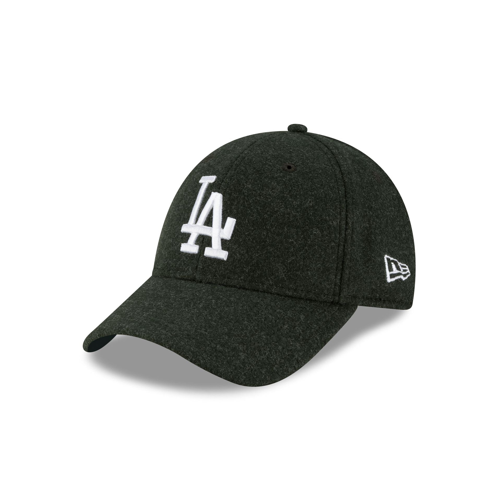Los Angeles Dodgers Melton Wool Dark Green 9FORTY Snapback Hat - Nextgenmallstore