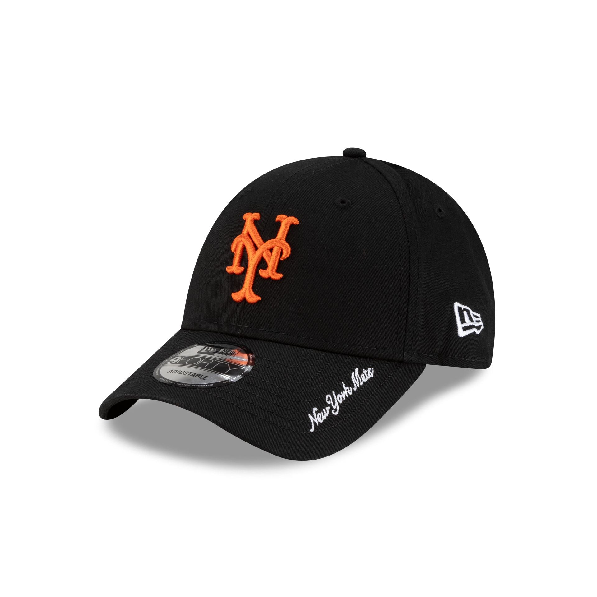 New York Mets Visor Script 9FORTY Adjustable Hat - Nextgenmallstore