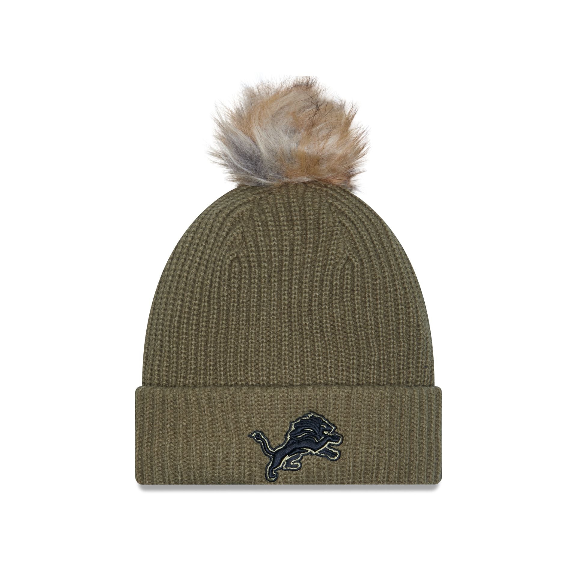 Detroit Lions 2025 Salute to Service Women's Pom Knit Hat