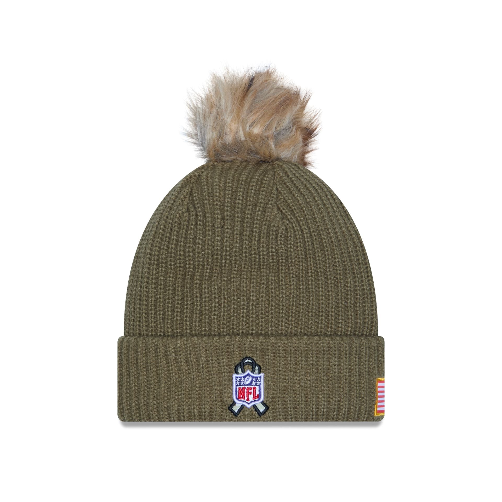 Detroit Lions 2025 Salute to Service Women's Pom Knit Hat
