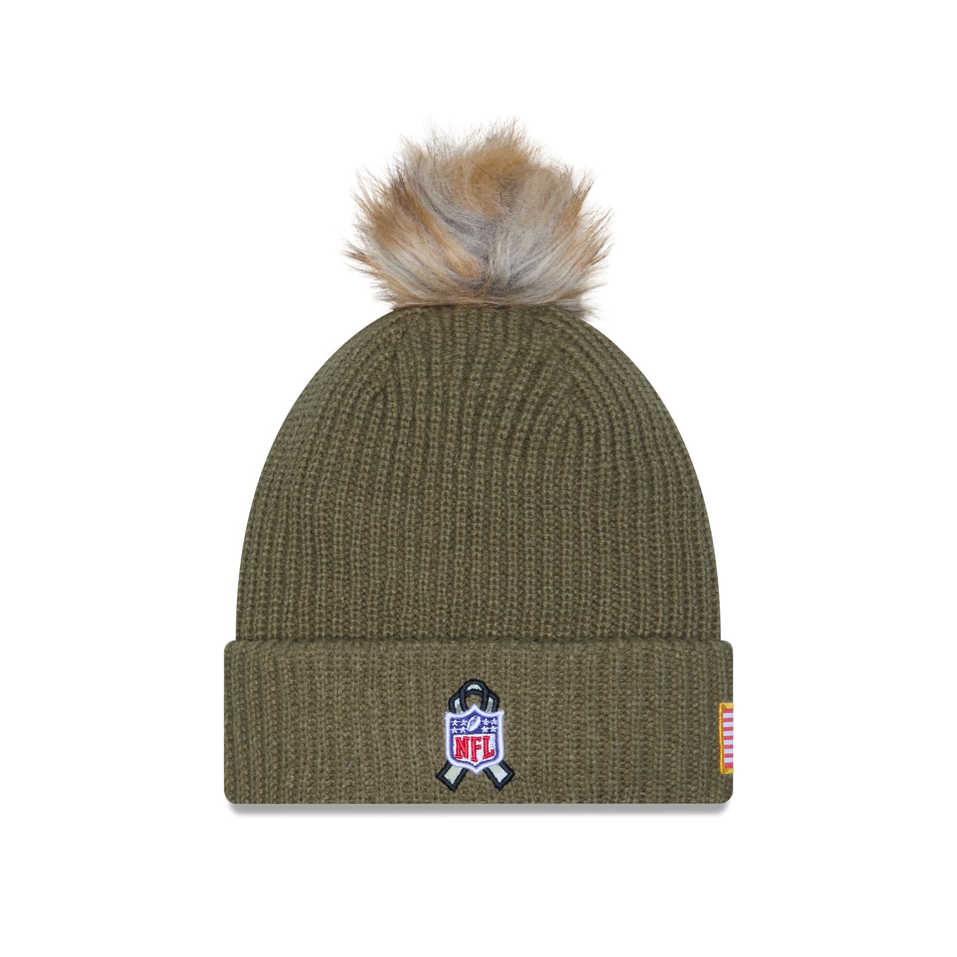 Philadelphia Eagles 2025 Salute to Service Women's Pom Knit Hat