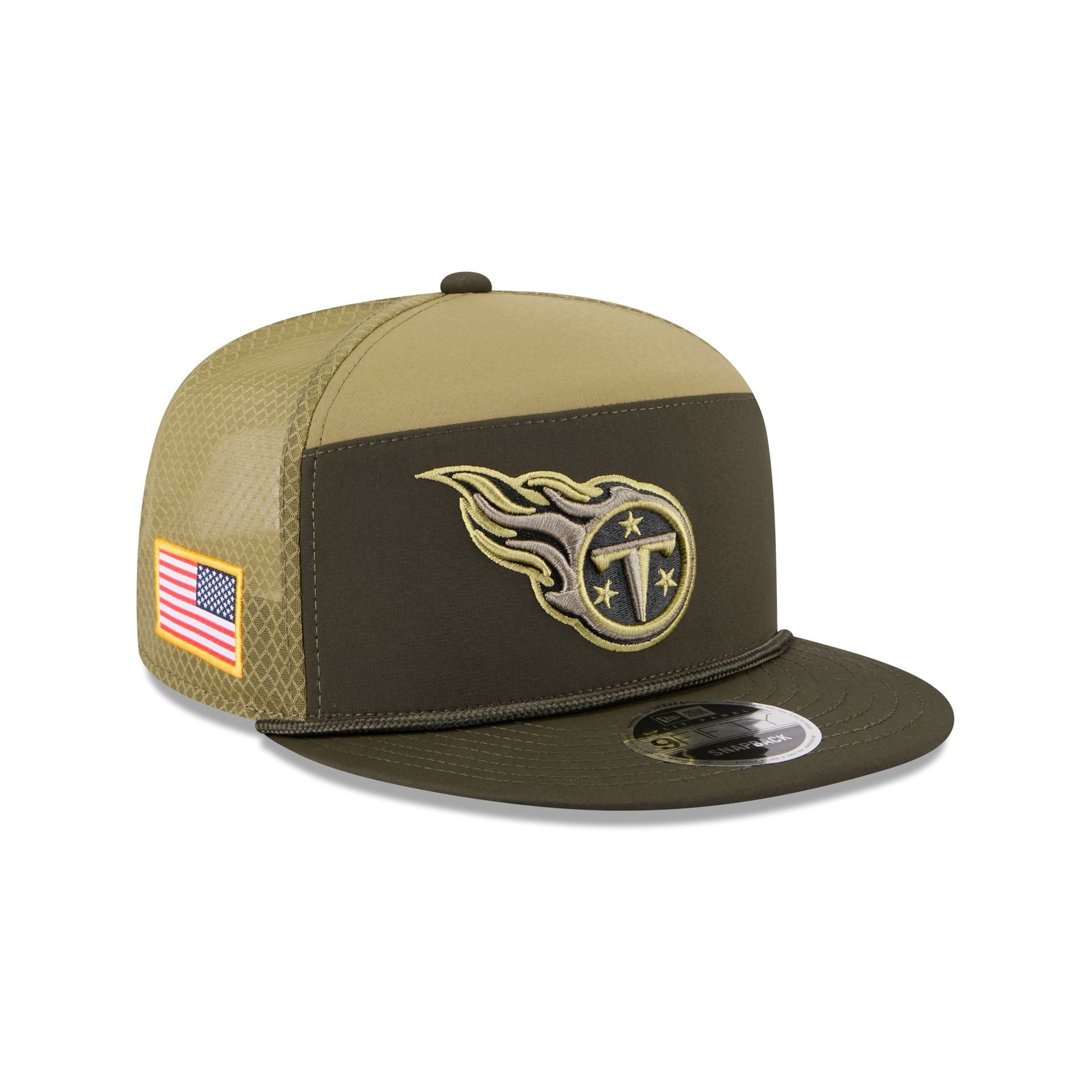 Tennessee Titans 2025 Salute to Service Split Panel 9FIFTY Trucker Hat - Nextgenmallstore