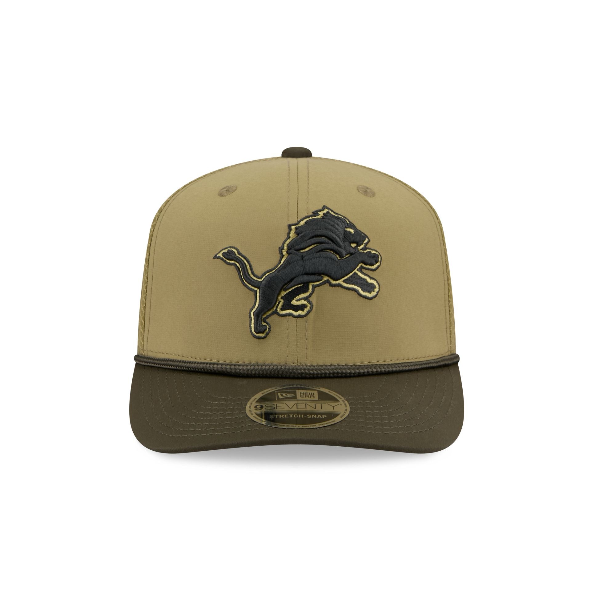 Detroit Lions 2025 Salute to Service 9SEVENTY Trucker Hat