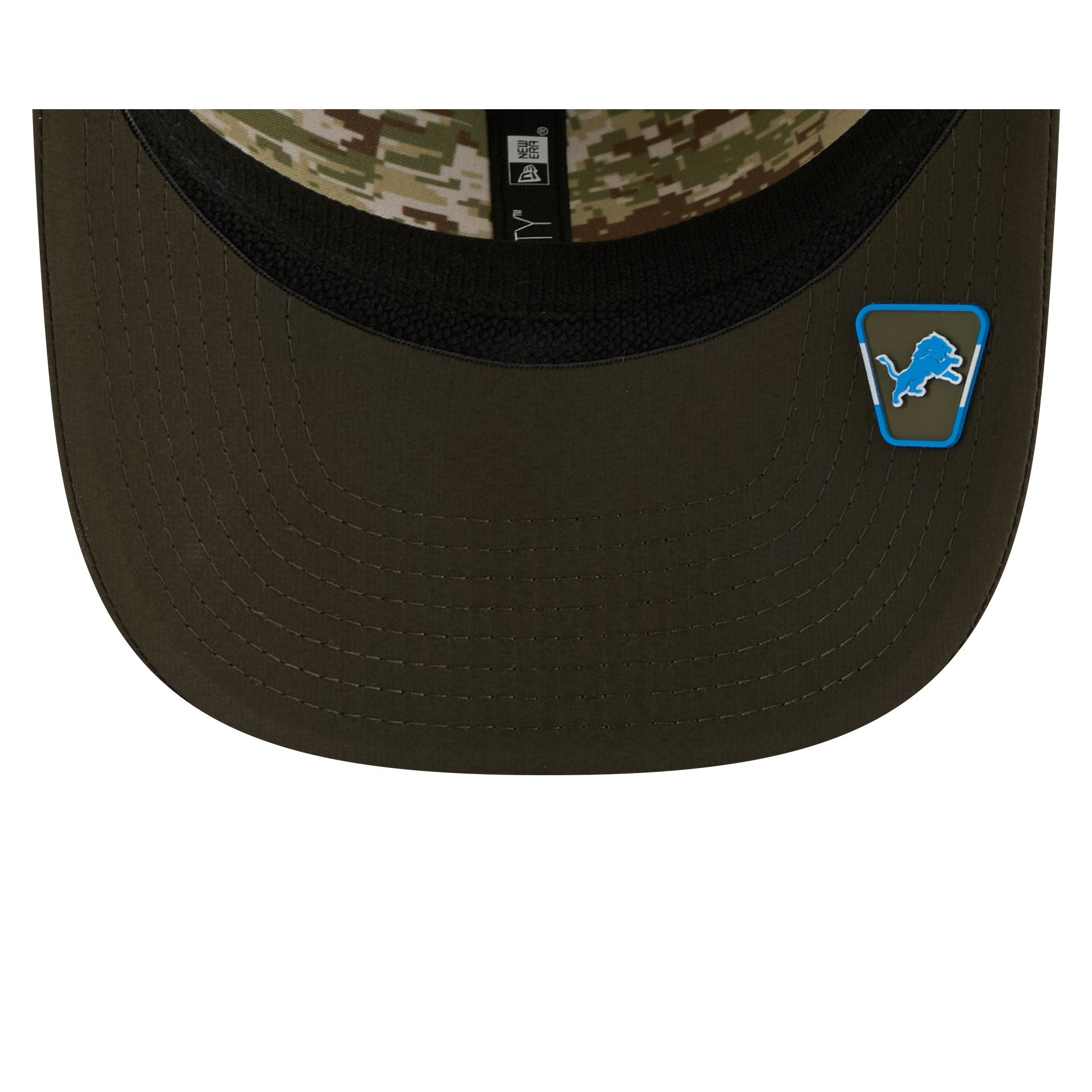 Detroit Lions 2025 Salute to Service 9SEVENTY Trucker Hat