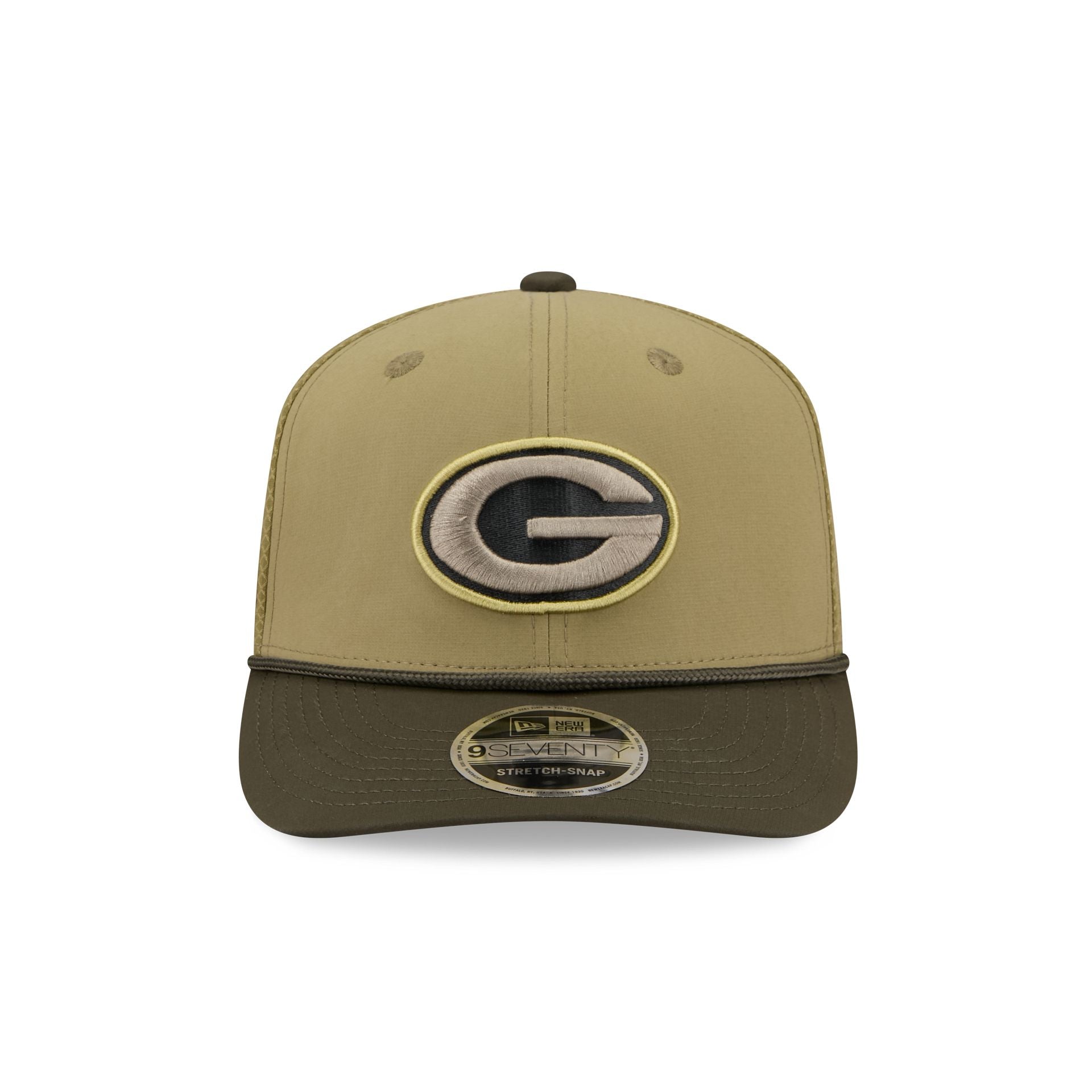 Green Bay Packers 2025 Salute to Service 9SEVENTY Trucker Hat