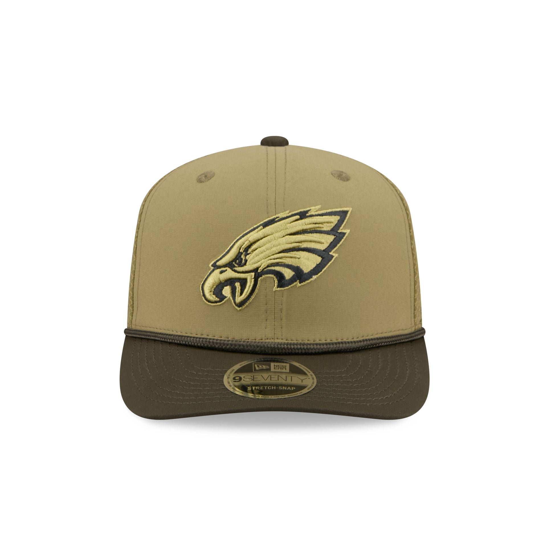 Philadelphia Eagles 2025 Salute to Service 9SEVENTY Trucker Hat