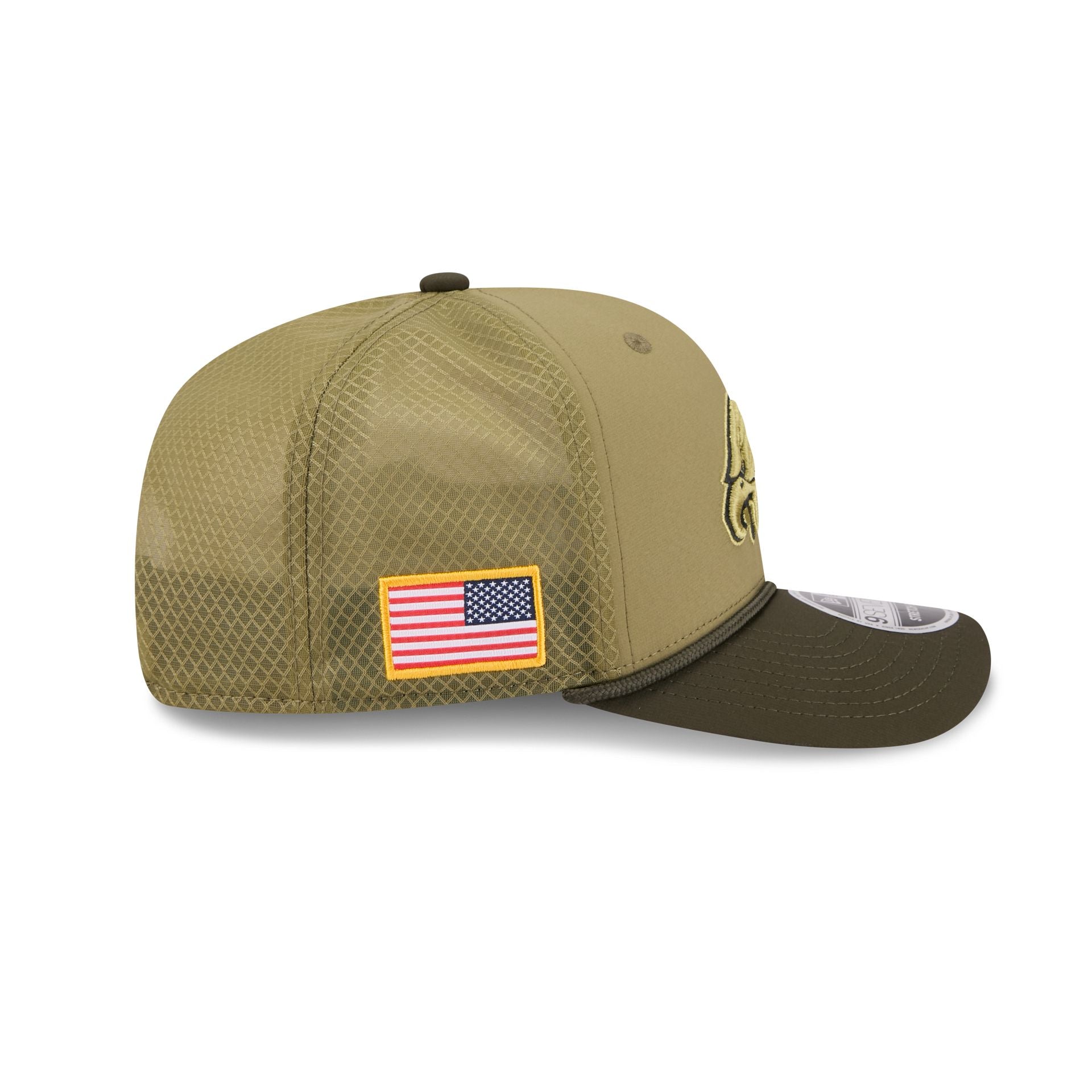 Philadelphia Eagles 2025 Salute to Service 9SEVENTY Trucker Hat