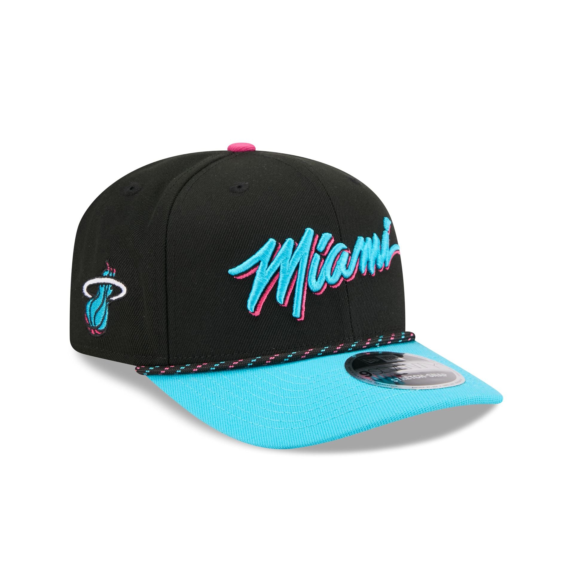 Miami Heat 2025 City Edition 9SEVENTY Stretch-Snap Hat - Nextgenmallstore