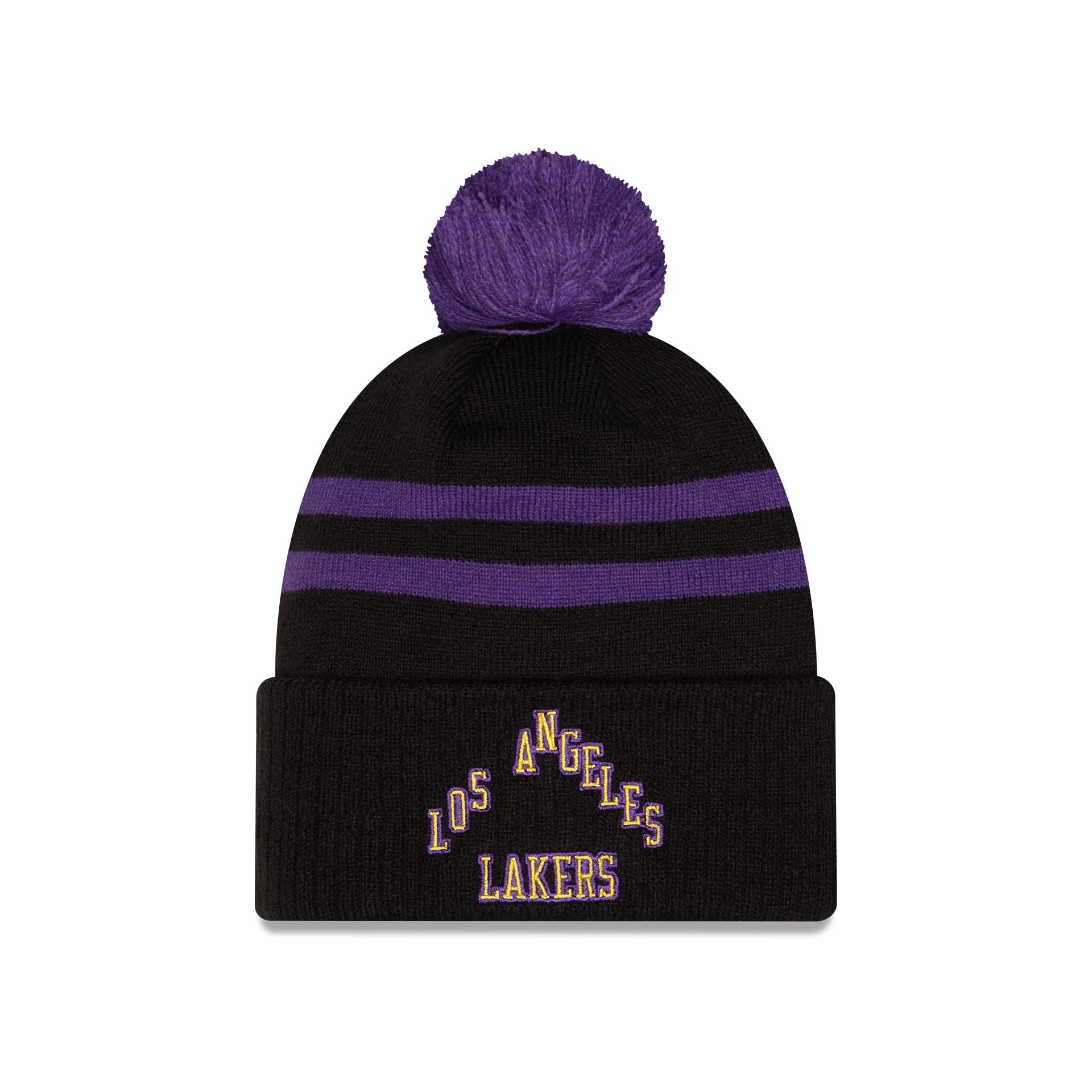 Los Angeles Lakers 2025 City Edition Pom Knit Hat - Nextgenmallstore