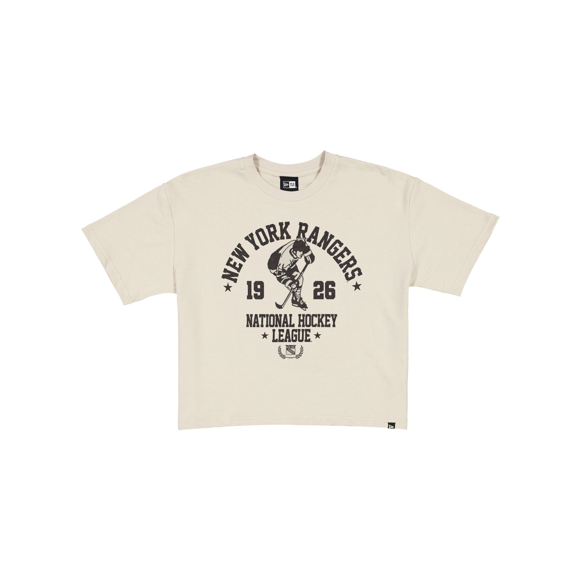 New York Rangers Throwback Prep Stone Women's Cropped T-Shirt - Nextgenmallstore