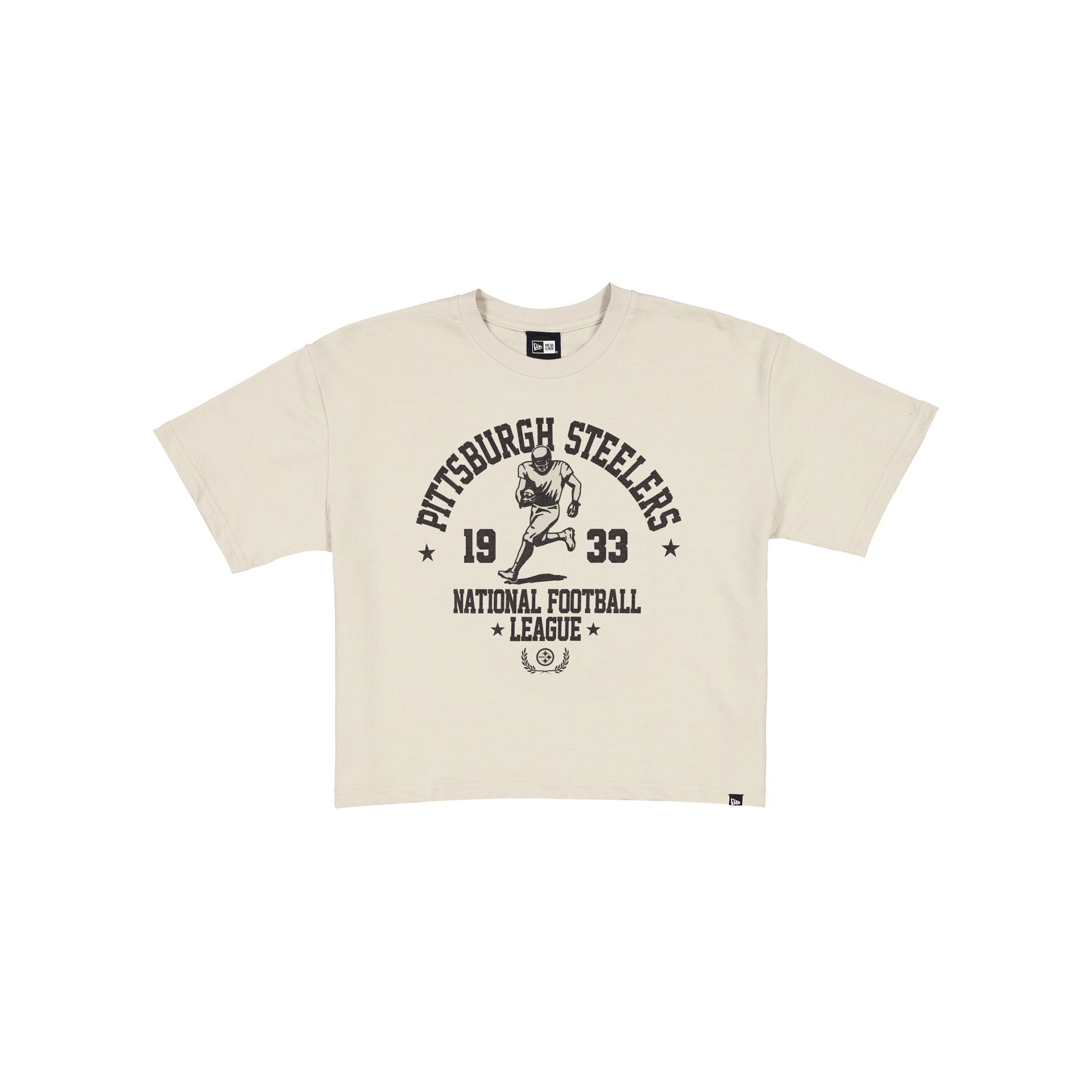 Pittsburgh Steelers Throwback Prep Stone Women's Cropped T-Shirt - Nextgenmallstore