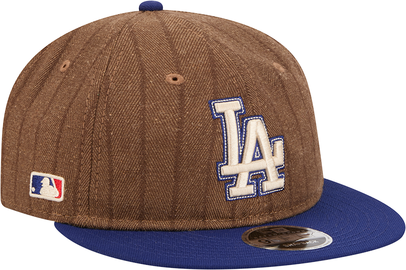 Los Angeles Dodgers Three Looms Wool Pinstripe Retro Crown 9FIFTY Adjustable Hat