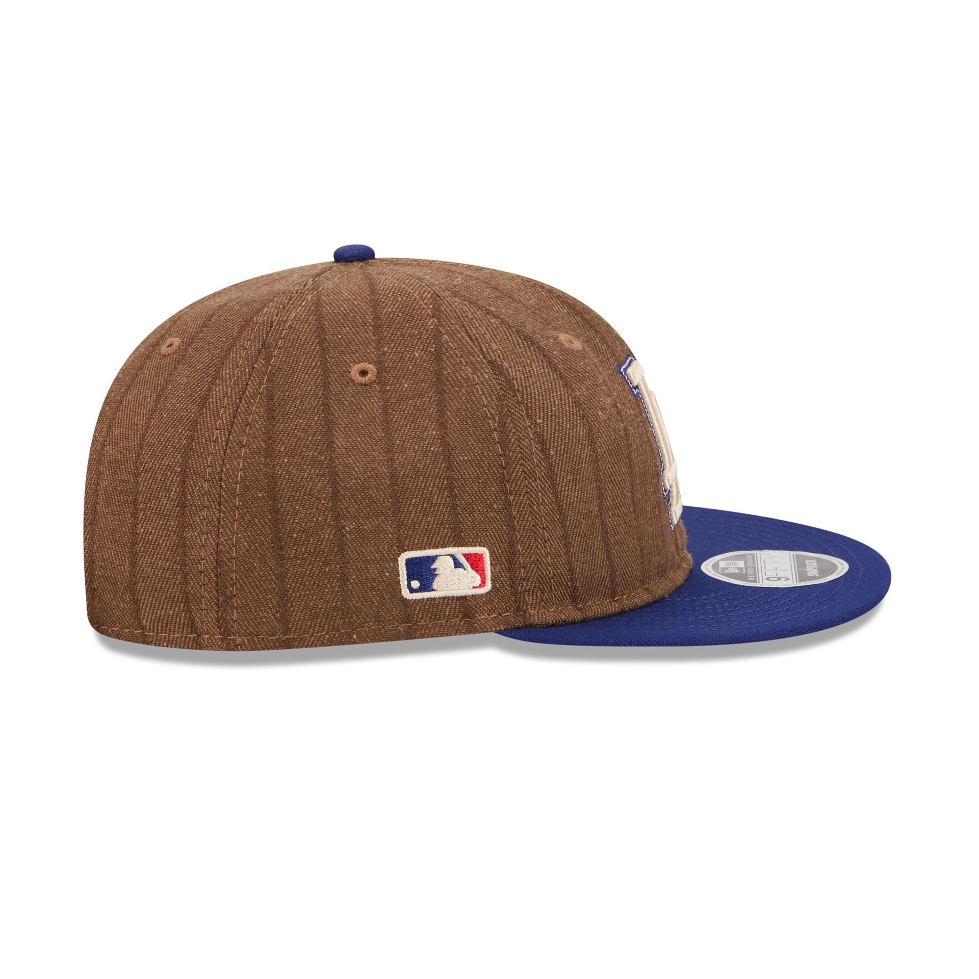 Los Angeles Dodgers Three Looms Wool Pinstripe Retro Crown 9FIFTY Adjustable Hat