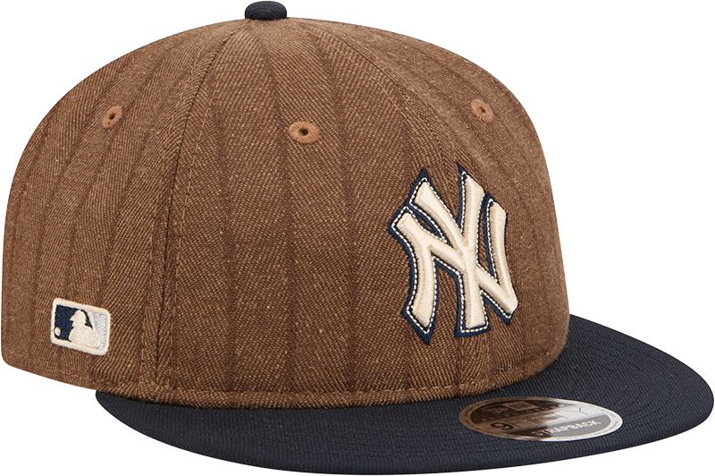 New York Yankees Three Looms Wool Pinstripe Retro Crown 9FIFTY Adjustable Hat
