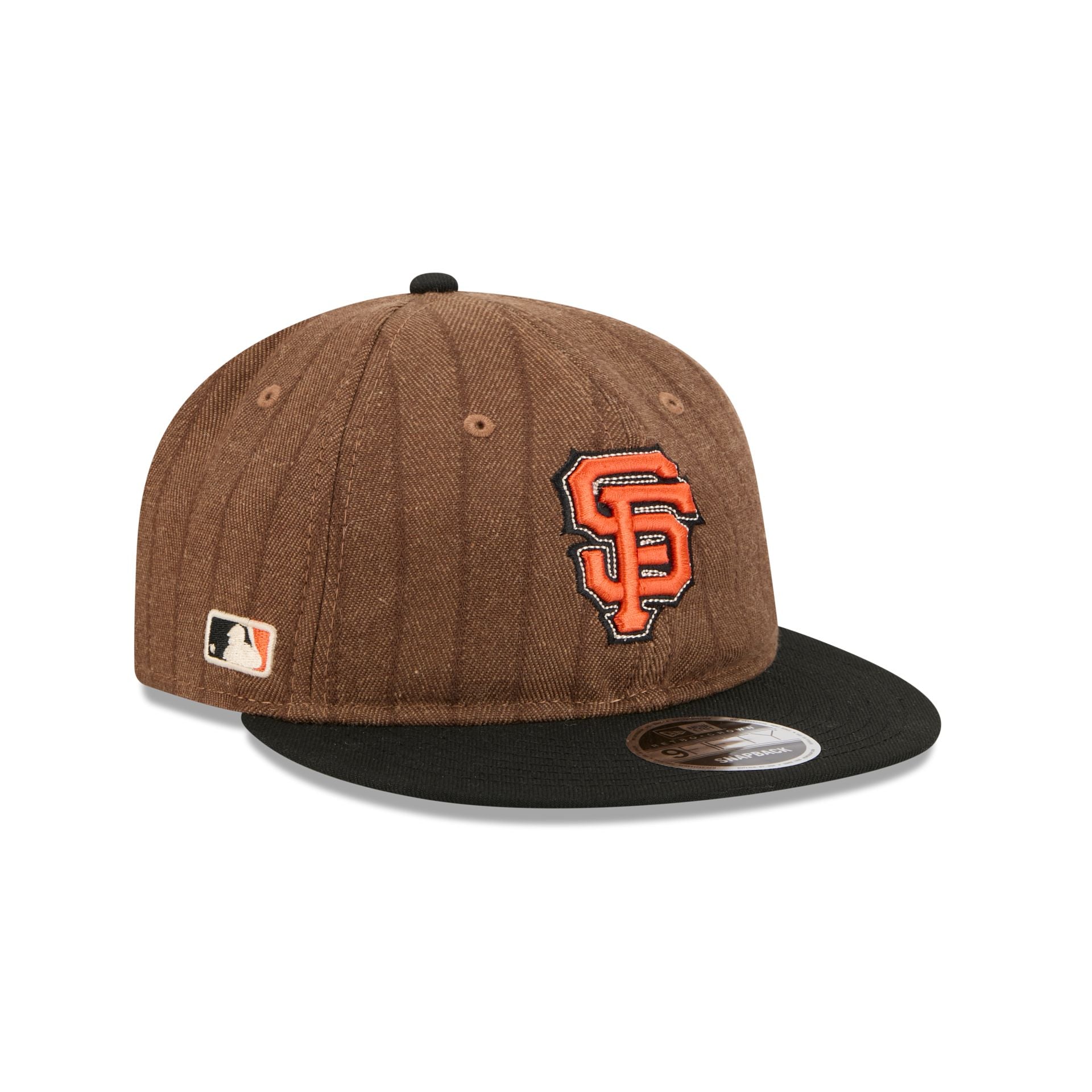 San Francisco Giants Three Looms Wool Pinstripe Retro Crown 9FIFTY Adjustable Hat - Nextgenmallstore