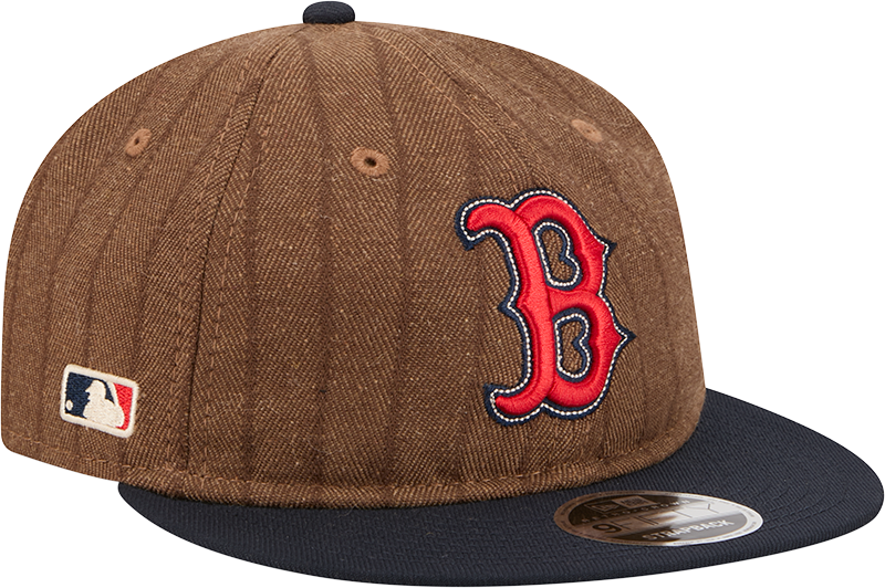 Boston Red Sox Three Looms Wool Pinstripe Retro Crown 9FIFTY Adjustable Hat