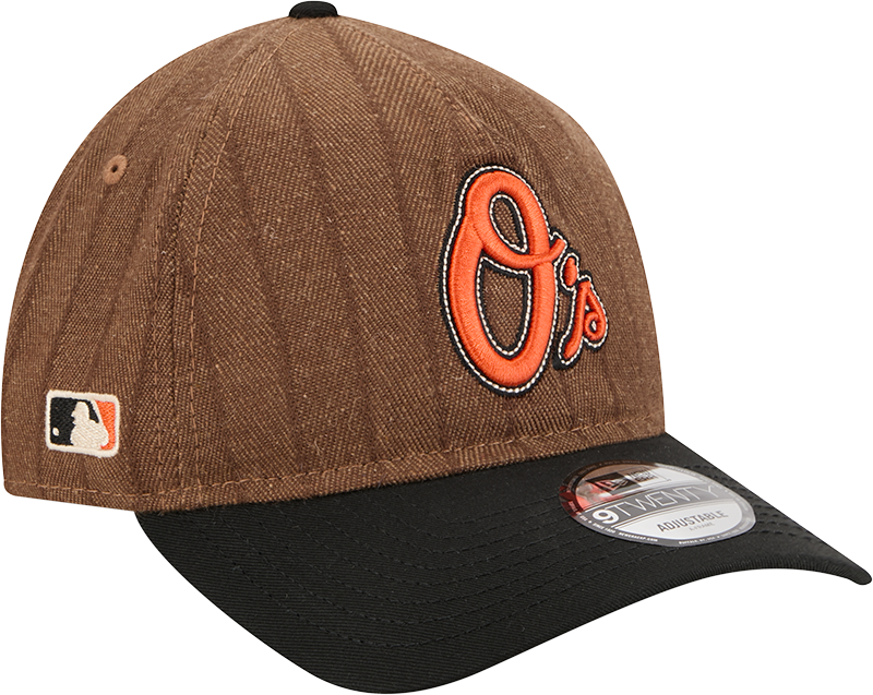 Baltimore Orioles Three Looms Wool Pinstripe 9TWENTY A-Frame Adjustable Hat