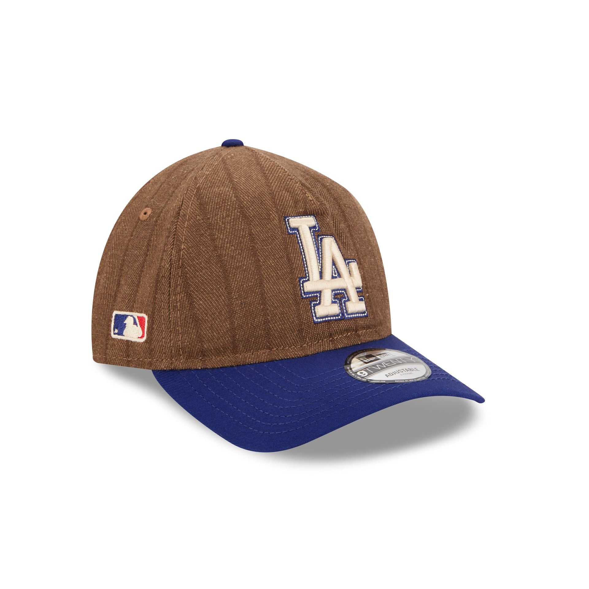 Los Angeles Dodgers Three Looms Wool Pinstripe 9TWENTY A-Frame Adjustable Hat - Nextgenmallstore