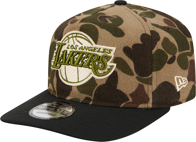 Los Angeles Lakers Three Looms Wool Duck Camo 19TWENTY Adjustable Hat