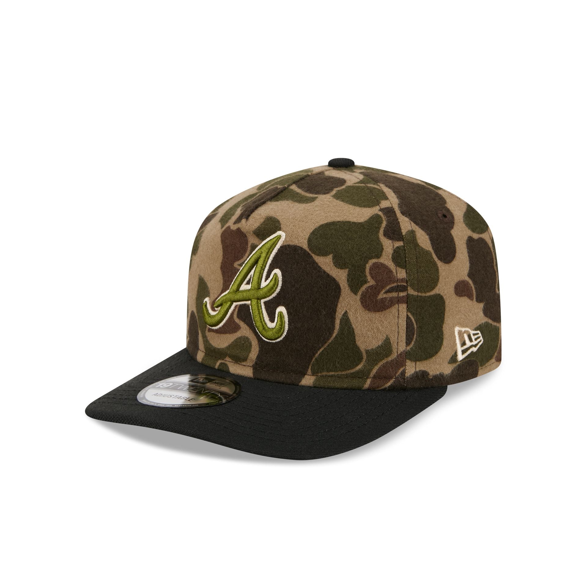Atlanta Braves Three Looms Wool Duck Camo 19TWENTY Adjustable Hat - Nextgenmallstore