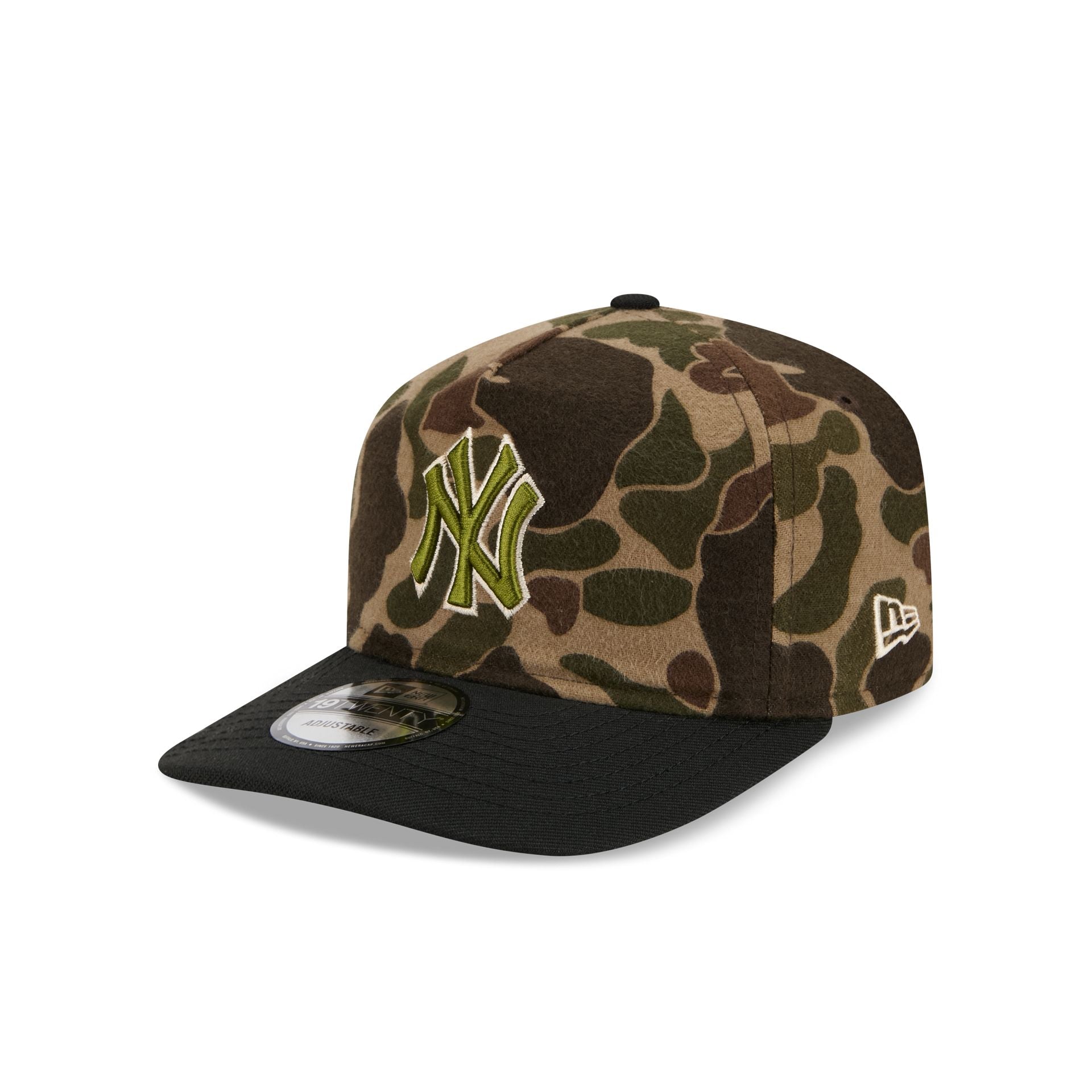 New York Yankees Three Looms Wool Duck Camo 19TWENTY Adjustable Hat - Nextgenmallstore