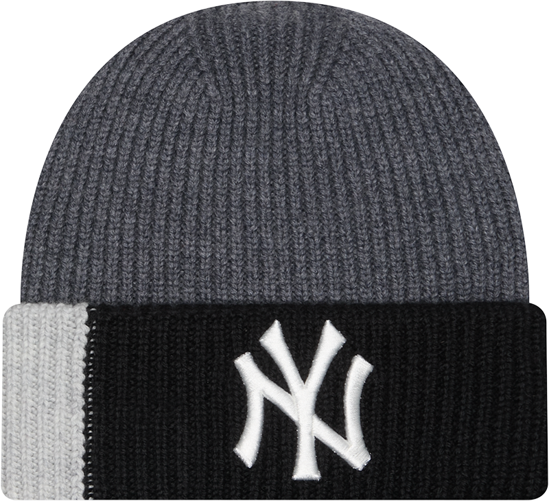 New York Yankees Merino Wool Color Block Cuff Knit Hat