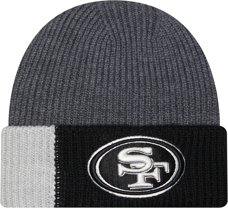 San Francisco 49ers Merino Wool Color Block Cuff Knit Hat