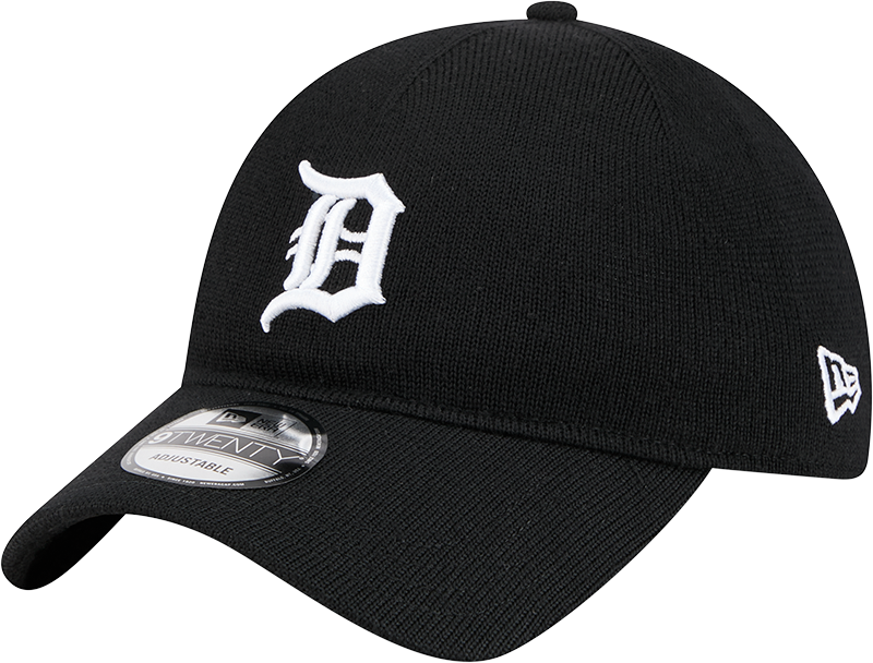Detroit Tigers Merino Wool Black 9TWENTY Adjustable Hat