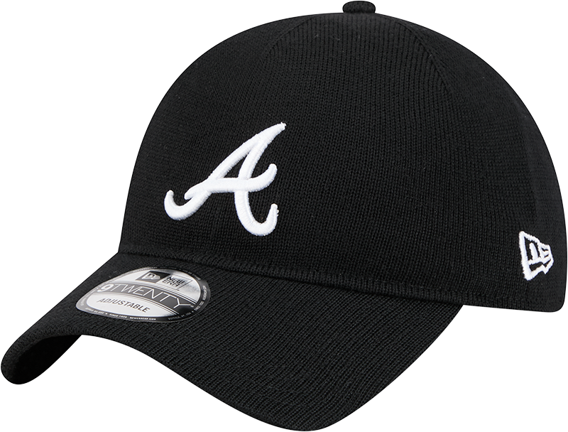 Atlanta Braves Merino Wool Black 9TWENTY Adjustable Hat